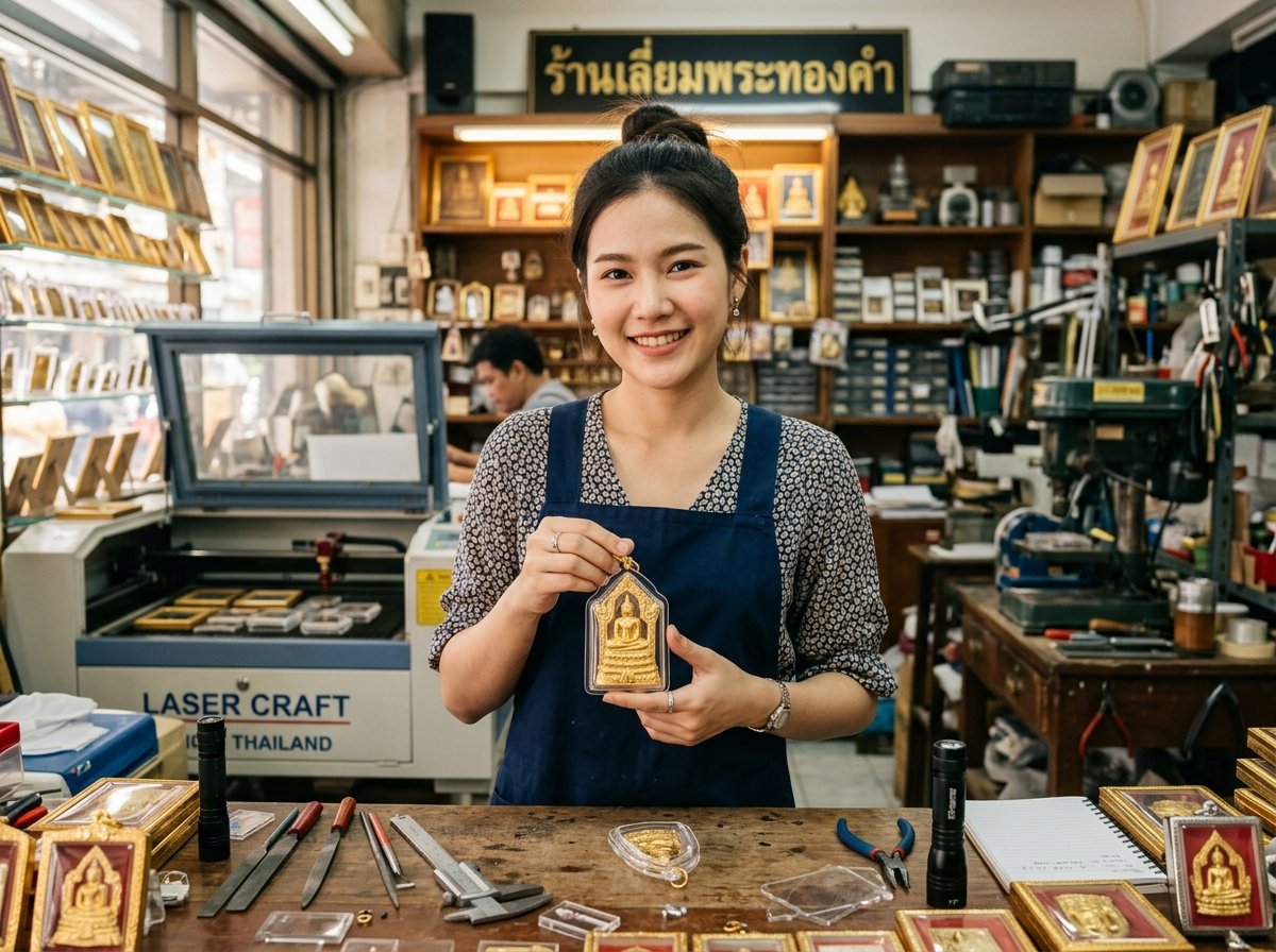 คุณบีเลเซอร์กรอบพระ
